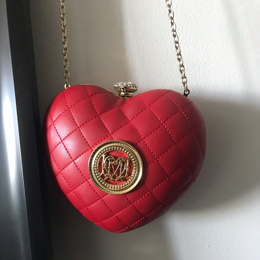 Vintage Moschino quilted heart bag